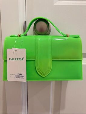 Caleesa NWT Florescent Green Handbag